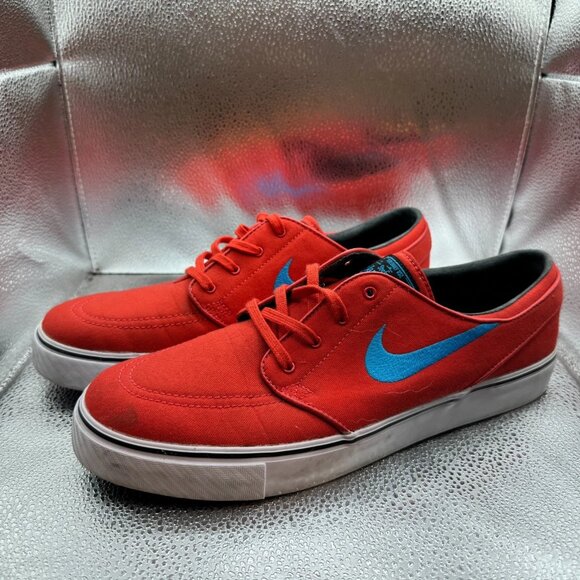 Size 11 Nike SB Zoom Stefan Janoski‎ Mens Red Skateboarding Shoes 615957-640 - Picture 4 of 11